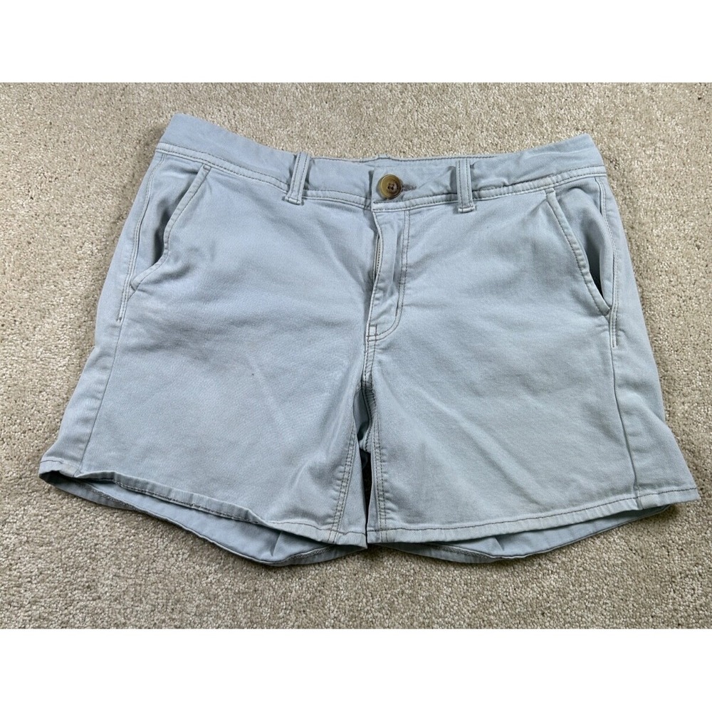 American Eagle Womens Size 6 Super Stretch X Light Blue Jean Shorts Denim